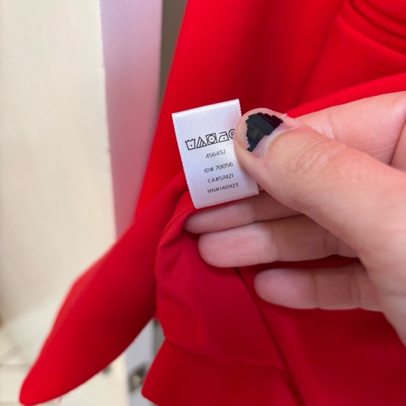 Loft Vibrant Red Blazer Size 8 Office Preppy Academia Washable Lined Pockets - Picture 12 of 13